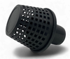 WATER PUMP STRAINER 3" BLACK PLASTIC CONE