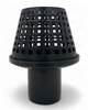 WATER PUMP STRAINER 3" BLACK PLASTIC CONE
