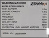 WASHING MACHINE BERKLAYS BTWIN1063W.16 9KG TWIN TUB