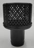 WATER PUMP STRAINER 3" BLACK PLASTIC FLAT TOP