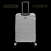 LUGGAGE SUITCASE TUCCI Italy LARGE 30" IL CAMMINO T0126-30IN-SLV ABS HARD COVER 4 WHEEL SILVER