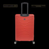 LUGGAGE SUITCASE TUCCI Italy MEDIUM 26" CARINA T0129-26IN-RED ABS HARD COVER 4 WHEEL RED