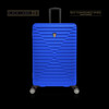 LUGGAGE SUITCASE TUCCI Italy CARRY ON 18" CARINA T0129-18IN-BLU ABS HARD COVER 4 WHEEL BLUE