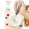 Milk Frother Stainless Steel Whisk Silver/Black