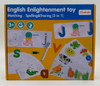 TOY ENGLISH ENLIGHTENMENT MATCHING SPELLING  & TRACING 3 IN 1 Y37 HB-635