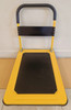 Flatbed Trolley Portable Folding Truck Hand-Pulled Four-Wheeled Cargo Trolley Warehouse Pull Truck Yellow (Yellow)
