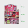 TOY DOLL HOUSE EDUFUN 22046 WOODEN PLAY KITCHEN 82.5X32X115CM