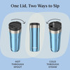 Travel Mug Contigo Uptown Dual-Sip Stainless Steel Tumbler