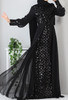 Dress Evening Occasion Sequins Black / Silver / Black / 42