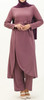 Pants Suit Mauve / Black / Mint