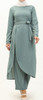 Pants Suit Mauve / Black / Mint