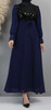 Dress Evening Occasion Navy Sequin