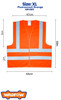 SAFETY VEST WADFOW WRV1801 REFLECTION ORANGE XL