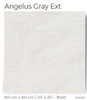 TILE CERAMIC 24X24 (60X60CM) ANGELUS GRAY EXT