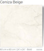 TILE CERAMIC 24X24 (60X60CM) CENIZA BEIGE