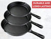 Skillet Cast Iron Simple Chef 3pc Set