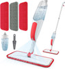 Spray Mop Reusable Microfiber Pad Grey / Red / Blue