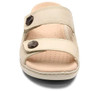 Footwear Clarks Women's Leisa Glow Slide Sandal Ivory Leather