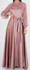 Dress Evening Occasion Satin Gold / Blush / Burgandy / Black