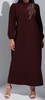 Dress Gown Occasion Ecru / Plum