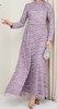 Dress Evening Occasion Lilac / Blue / Gold