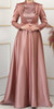 Dress Evening Occasion Satin Rose