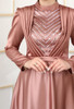 Dress Evening Occasion Satin Rose