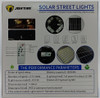 LAMP LED SOLAR UFO 200W JORTAN JT-TY-200W + WALL POLE CURVE STREET 3-WAY BUILT-IN PANEL
