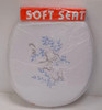 TOILET SEAT SOFT AA-2198 WITH EMBROIDERY 16.5 X 14