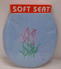 TOILET SEAT SOFT AA-2198 WITH EMBROIDERY 16.5 X 14