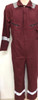 WORK OVERALL OIL COAT BURGANDY LONG SLEEVE REFLECTIVE 1015-9