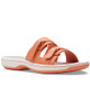 Footwear Women Clarks Breeze Piper Sandal Peach / Tangerine / Tangerine / 9 / Peach / 9