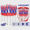 SCREWDRIVER SET 10PCS EMTOP ESST1002