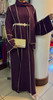 Gown Abaya Purple 4pc Set