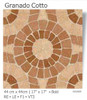 TILE CERAMIC 17X17 GRANADA COTTO 43X43