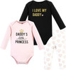 Baby Bodysuit Hudson Long Sleeve 3Pc w/Pants Hearts / Floral / Leopard