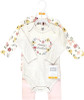 Baby Bodysuit Hudson Long Sleeve 3Pc w/Pants Hearts / Floral / Leopard
