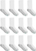 Kids Socks Hanes 12Pack White Crew / Ankle Medium