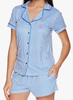 Women PJ/Loungewear Set US Polo Shorts Pink/Blue Stripe