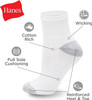 Kids Socks Hanes 12Pack White Crew / Ankle