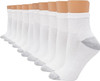 Kids Socks Hanes 12Pack White Crew / Ankle