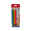 STATIONERY PENCIL 6PCS SET IT-090 ITALENT NEON WITH ERASER AND SHARPENER