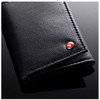 Wallet Men Alpine Swiss Trifold Wallet Genuine Leather Black