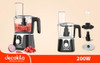 FOOD PROCESSOR CORDLESS DECAKILA KMMG005B 1.25L 200W LITHIUM BATTERY