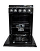 STOVE 4 BURNER STAR 20" SKXG-20B BLACK