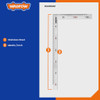 SQUARE ANGLE RULER WADFOW WSR4350 24"