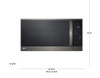 MICROWAVE LG MVEM1825D 1.8CF OVER RANGE