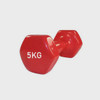 DUMBELL 5KG VINYL COATED RED