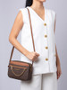 Bag Michael Kors Jet Set Chain Pattern Brown / Black
