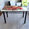 GLASS DINING TABLE 681 WITH 4 CHAIR SET
